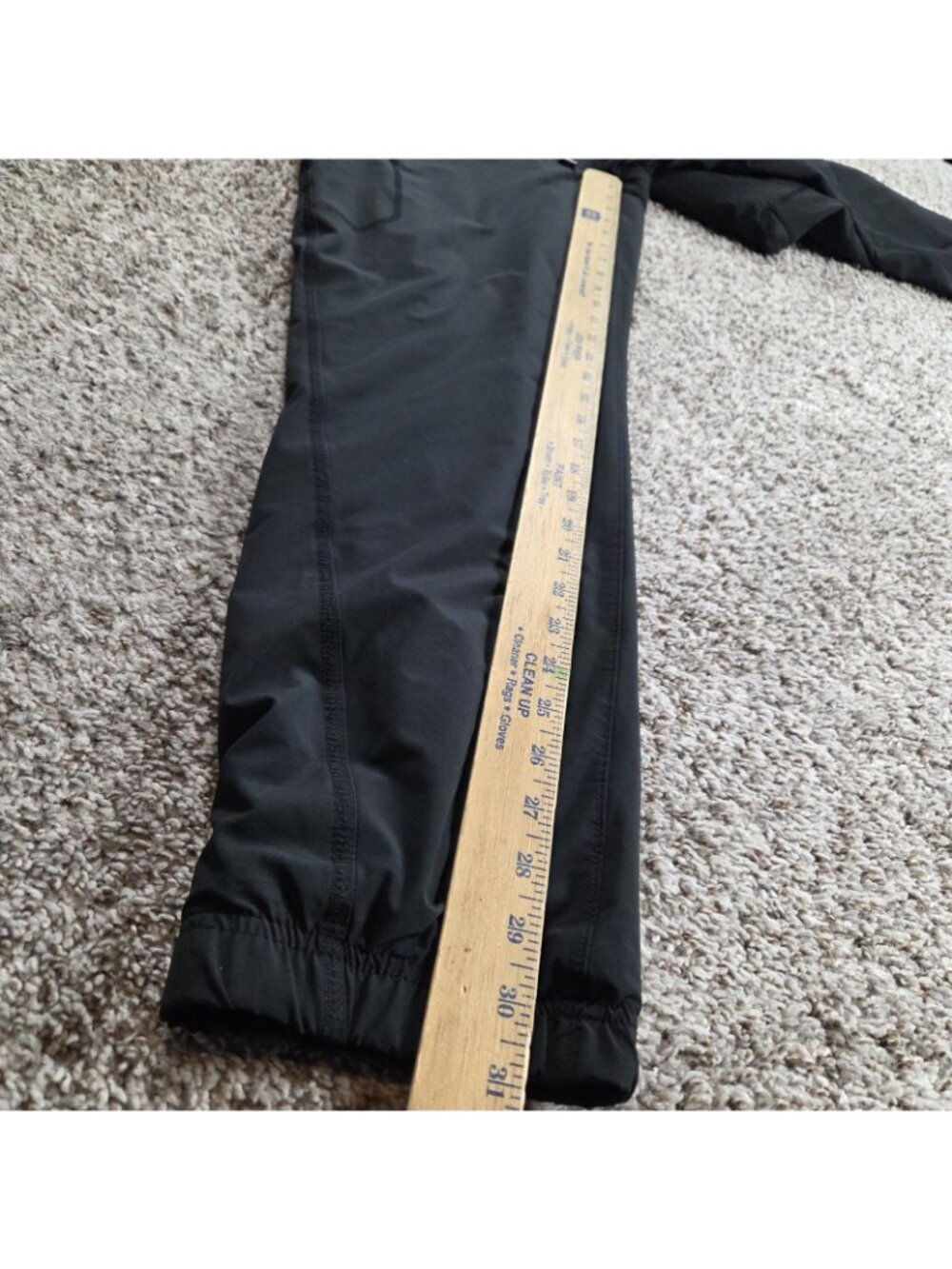 Eddie Bauer Fleece Lined Cargo Jogger Pants Women’s 10 Outdoor Black - Picture 4 of 5